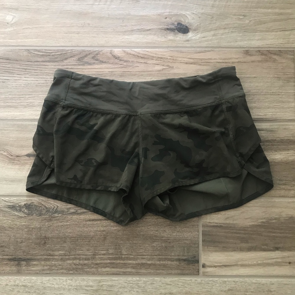 Lululemon Speed Shorts - Savasana Camo